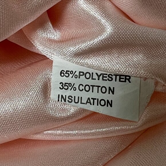 Soft Peach Flutter Sleeve Ruffle Accents Layered Slip Fairy Dress Size Small - Picture 8 of 9